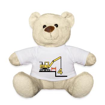 Bagger - Teddy - Weiß - Vorne