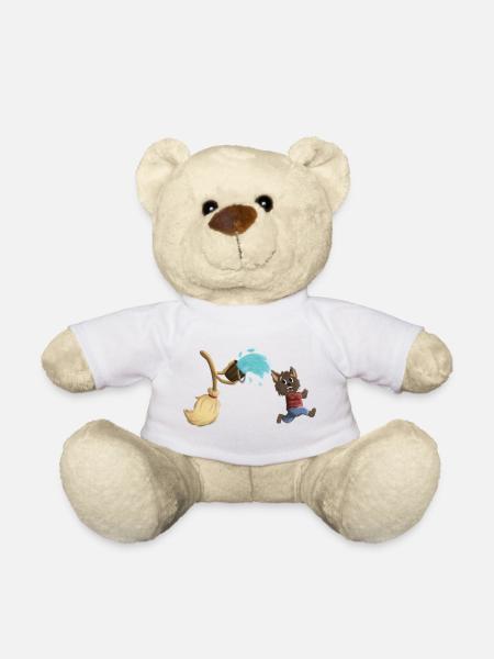 Der Zauberlehrling als Werwolf - Teddy - Weiß
