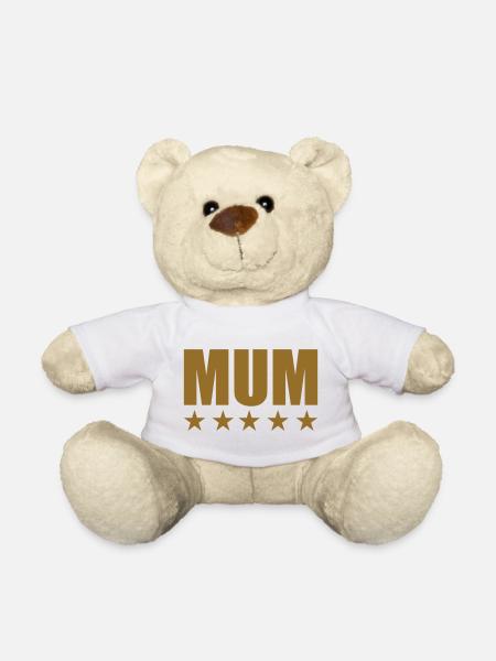 5-Star Mom - Mother's Day - Teddy Bear - white