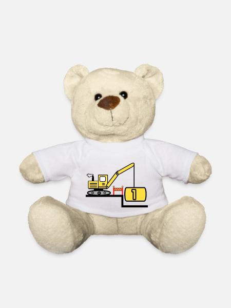 Bagger - Teddy - Weiß