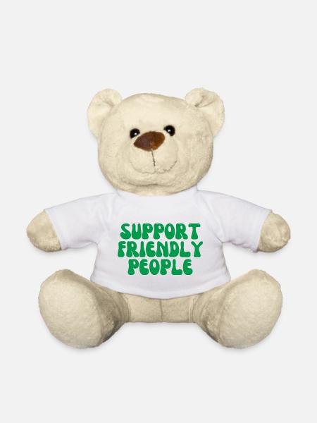 Support friendly people - Teddy Bear - white