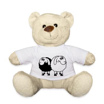 2 Équipe d’amis offensés sceptiques - Nounours - blanc - Devant