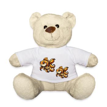poisson rouge - Nounours - blanc - Devant