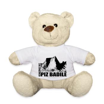 Piz Badile, Mountain, Mountains, Switzerland, Bregaglia, Alps - Teddy Bear - white - Front