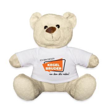 Ich bin dieser Kegelbruder von dem alle reden - Teddy - Weiß - Vorne