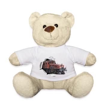 SBB Crocodile CE6 8 breaks through paper - Teddy Bear - white - Front