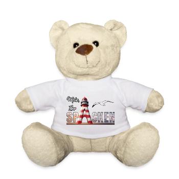Moin Ihr Spacken Black - Teddy - Weiß - Vorne