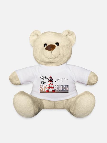 Moin Ihr Spacken Black - Teddy - Weiß