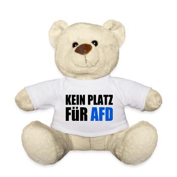 kein platz für afd - Teddy - Weiß - Vorne