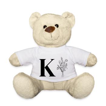 Minimalist flowers - Teddy Bear - white - Front