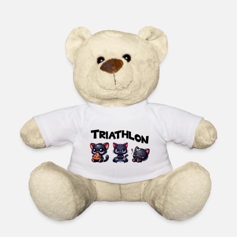 Triathlon Triathlete Cat - Teddy - Weiß
