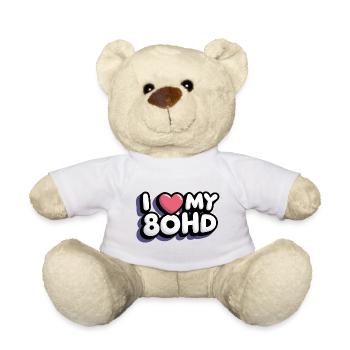 I Love My 80HD - Teddy - Weiß - Vorne