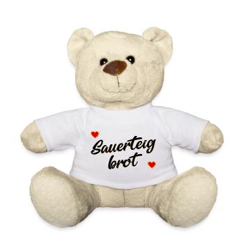 SAUERTEIGBROT HERZ - Teddy - Weiß - Vorne