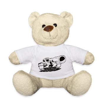 Leopard - Teddy Bear - white - Front