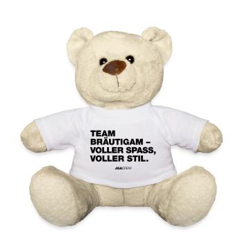 JGA: Team Bräutigam (Jungesellenabschied) - Teddy - Weiß - Vorne