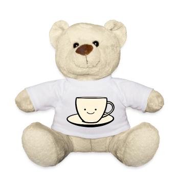 Tasse à café sucré Coffee Lover - Nounours - blanc - Devant