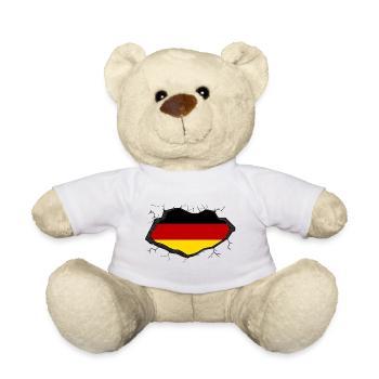 Germany Flag - Teddy Bear - white - Front
