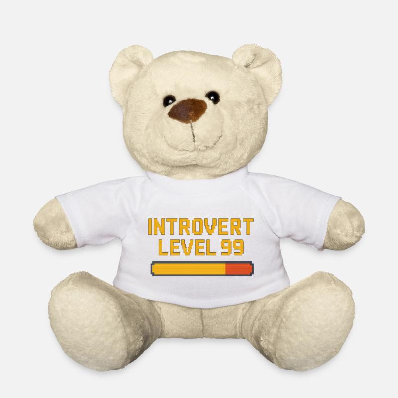 Introvert Level 99 - Teddy - Weiß