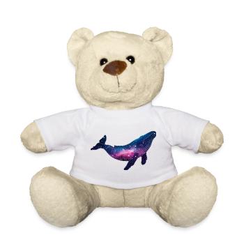 Bisexuell Bi Wal queer Galaxie Walfisch weltraum  - Teddy - Weiß - Vorne