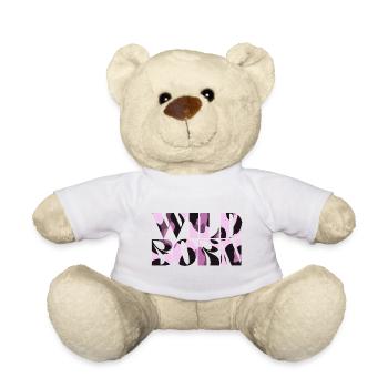 Wild Born Pattern Camouflage Design - Teddy Bear - white - Front