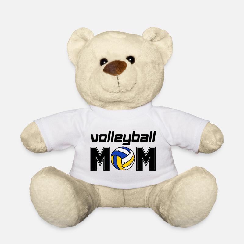 Maman volley-ball - Nounours - blanc