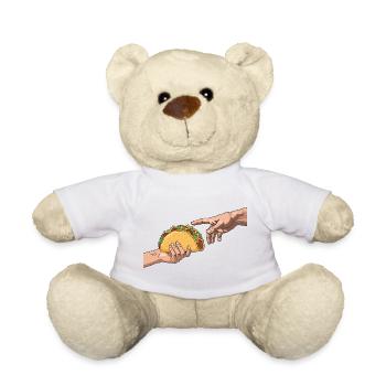 Taco Creation Funny Fiesta Mexican Style - Teddy Bear - white - Front