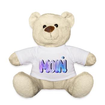 MOIN – North German, fresh, like a morning greeting - Teddy Bear - white - Front