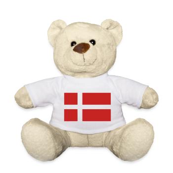 Denmark Flag - Teddy Bear - white - Front