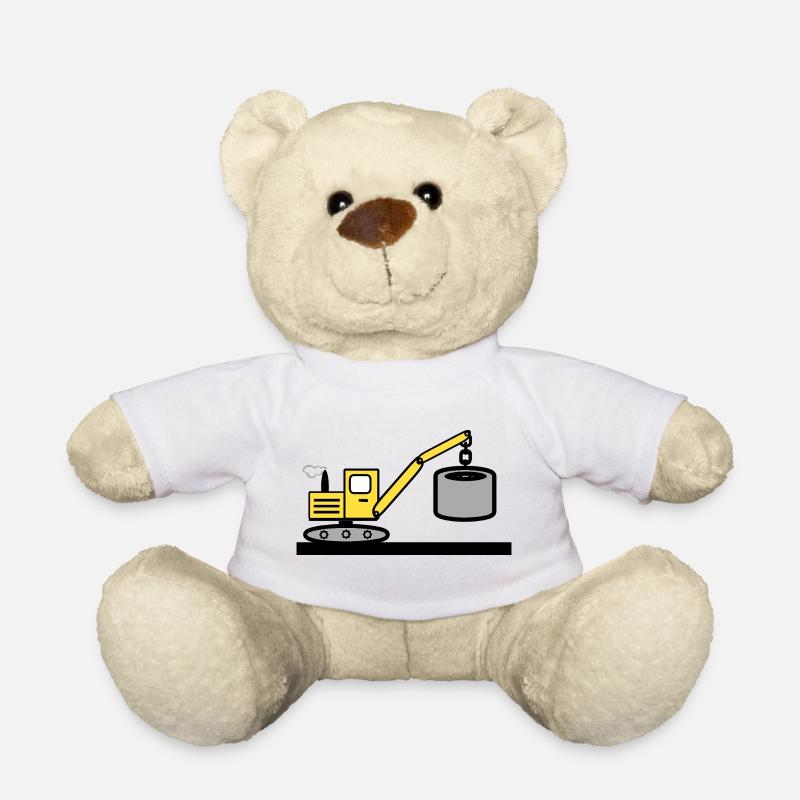 Bagger - Teddy - Weiß