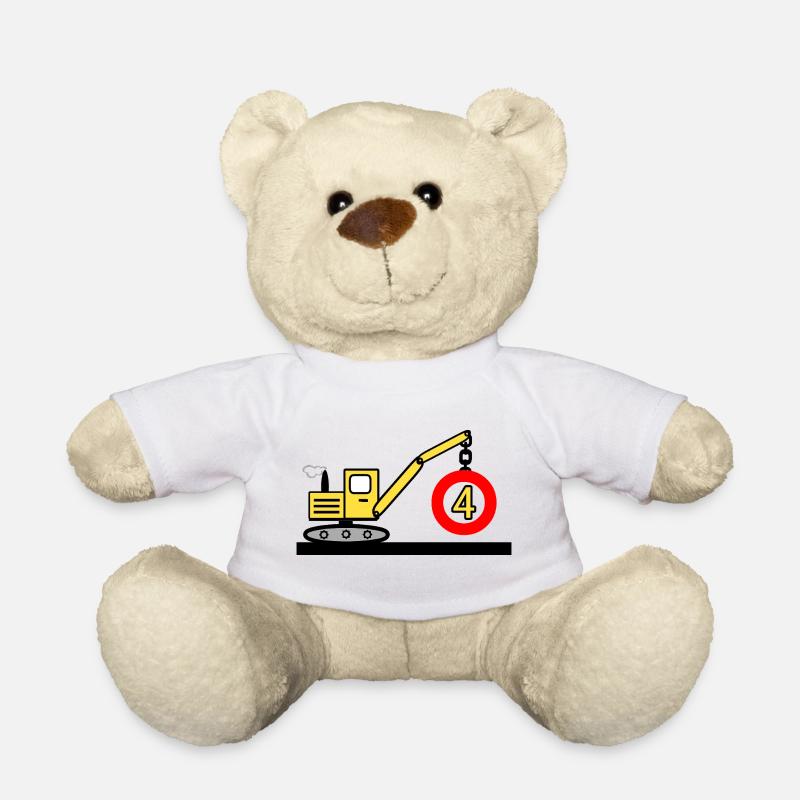 Bagger - Teddy - Weiß