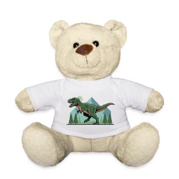 T-Rex Dinosaurier Tyrannosaurus Rex - Teddy - Weiß - Vorne