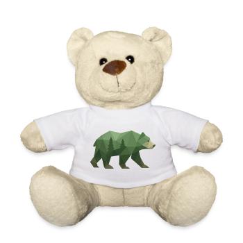 Geometrischer Bär - Teddy - Weiß - Vorne