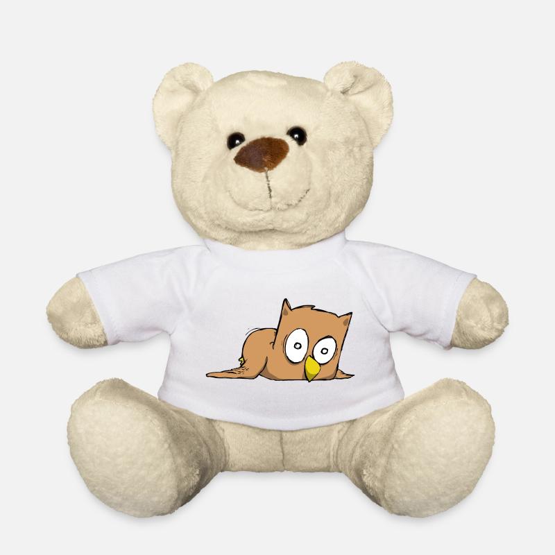 Owl - Teddy Bear - white