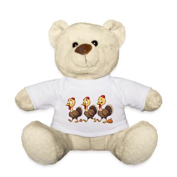 Thanksgiving Truthahn Baby - Teddy - Weiß - Vorne