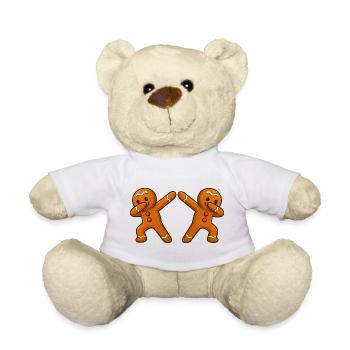  Lebkuchenmann Dabbing 2 - Teddy - Weiß - Vorne