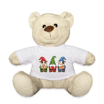 Kuh Merry Christmas Weihnachten Coole  - Teddy - Weiß - Vorne