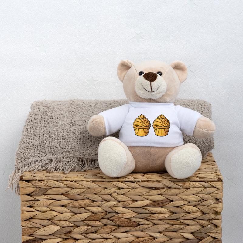Cupcake Backen Comic Teddy