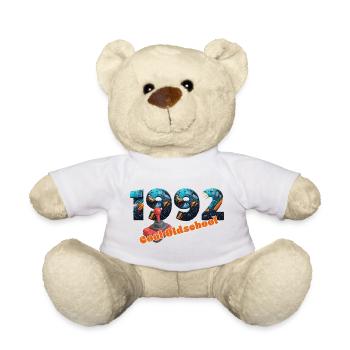 1992 – Retro Digital Transition - Teddy Bear - white - Front