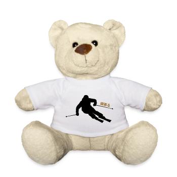Japanische Skimotivation - Teddy - Weiß - Vorne