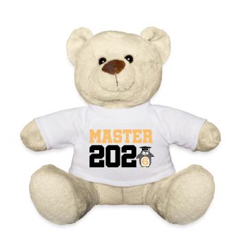 Master 2026 Abschluss Promotion Sponsion - Teddy - Weiß - Vorne