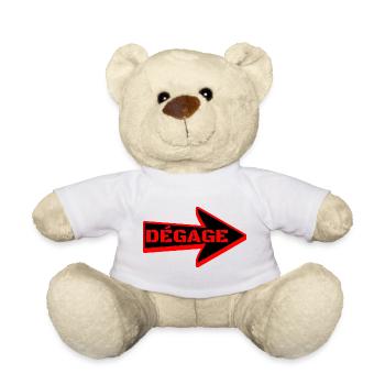 RAUS HIER. - Teddy - Weiß - Vorne