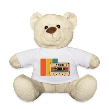 1946 Birthday 1946 Born 1946 Birthday - Teddy Bear - white - Front