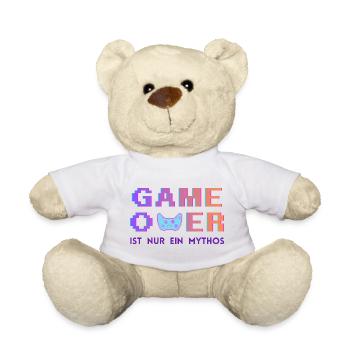 Game Over Mythos Pixel Gradient - Teddy - Weiß - Vorne