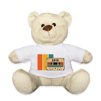 2013 Birthday 2013 Born In 2013 Birthday - Teddy Bear - white - Front