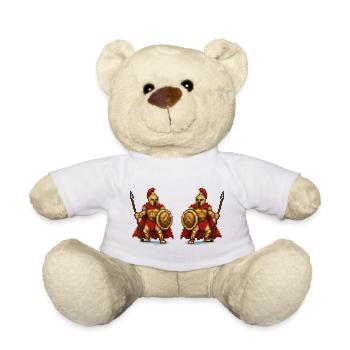 Doppel-Gladiator Pixelkunst - Teddy - Weiß - Vorne
