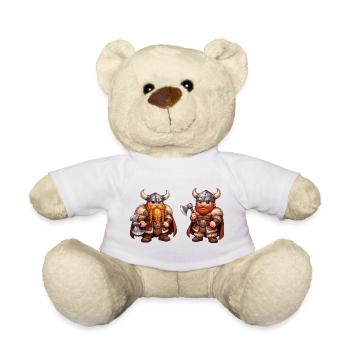 Zwergenvikings Duo - Teddy - Weiß - Vorne
