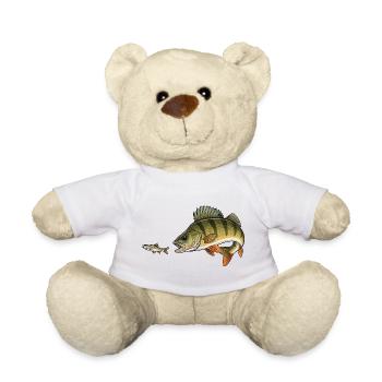 La perche chasse le poisson - Nounours - blanc - Devant
