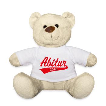 Abitur 2026 (Abiturient / Abi / Hochschulreife R) - Teddy Bear - white - Front