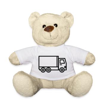 truck - Teddy Bear - white - Front