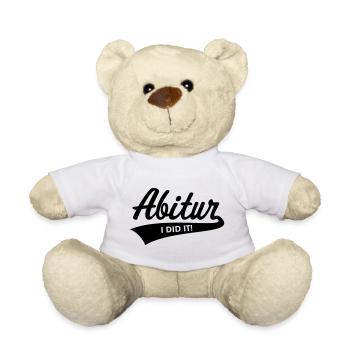 Abitur – I Did It! (Abiturient Schulabschluss / B) - Teddy Bear - white - Front